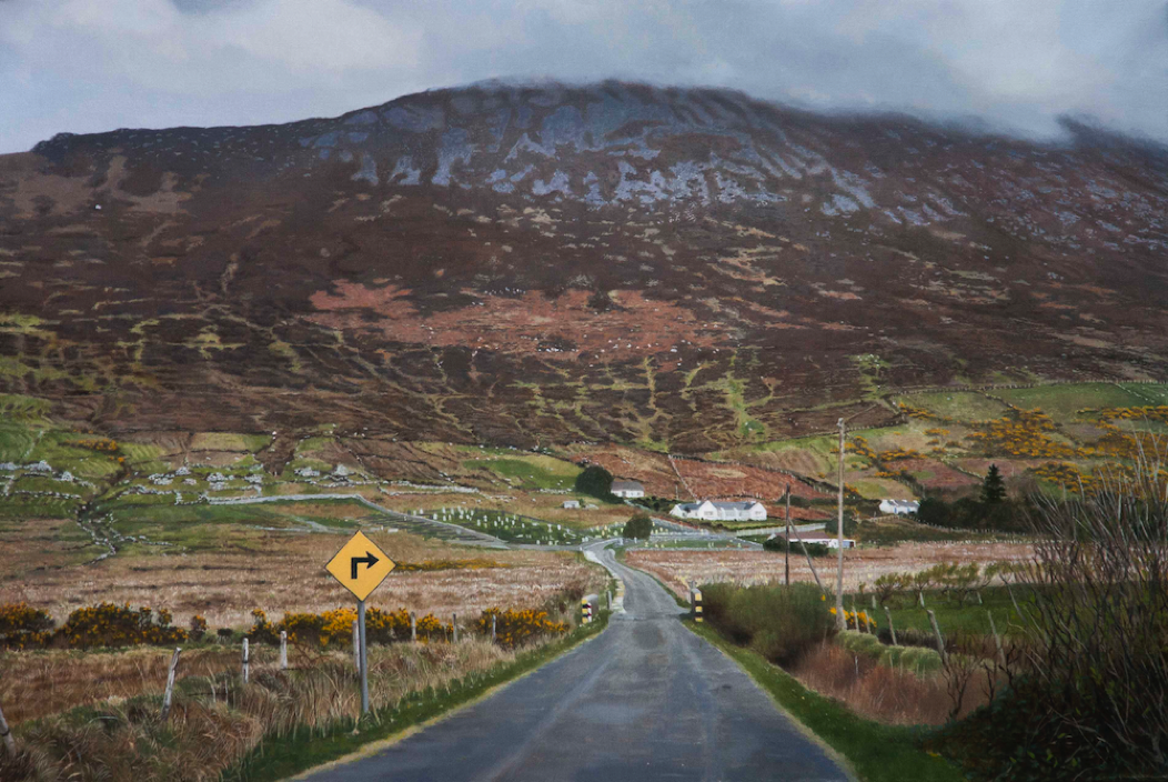 Achill Island County Mayo Ireland realist oil landscpae painting by Fergus A Ryan